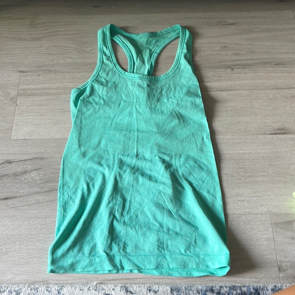 Light green/blue workout tank lululemon